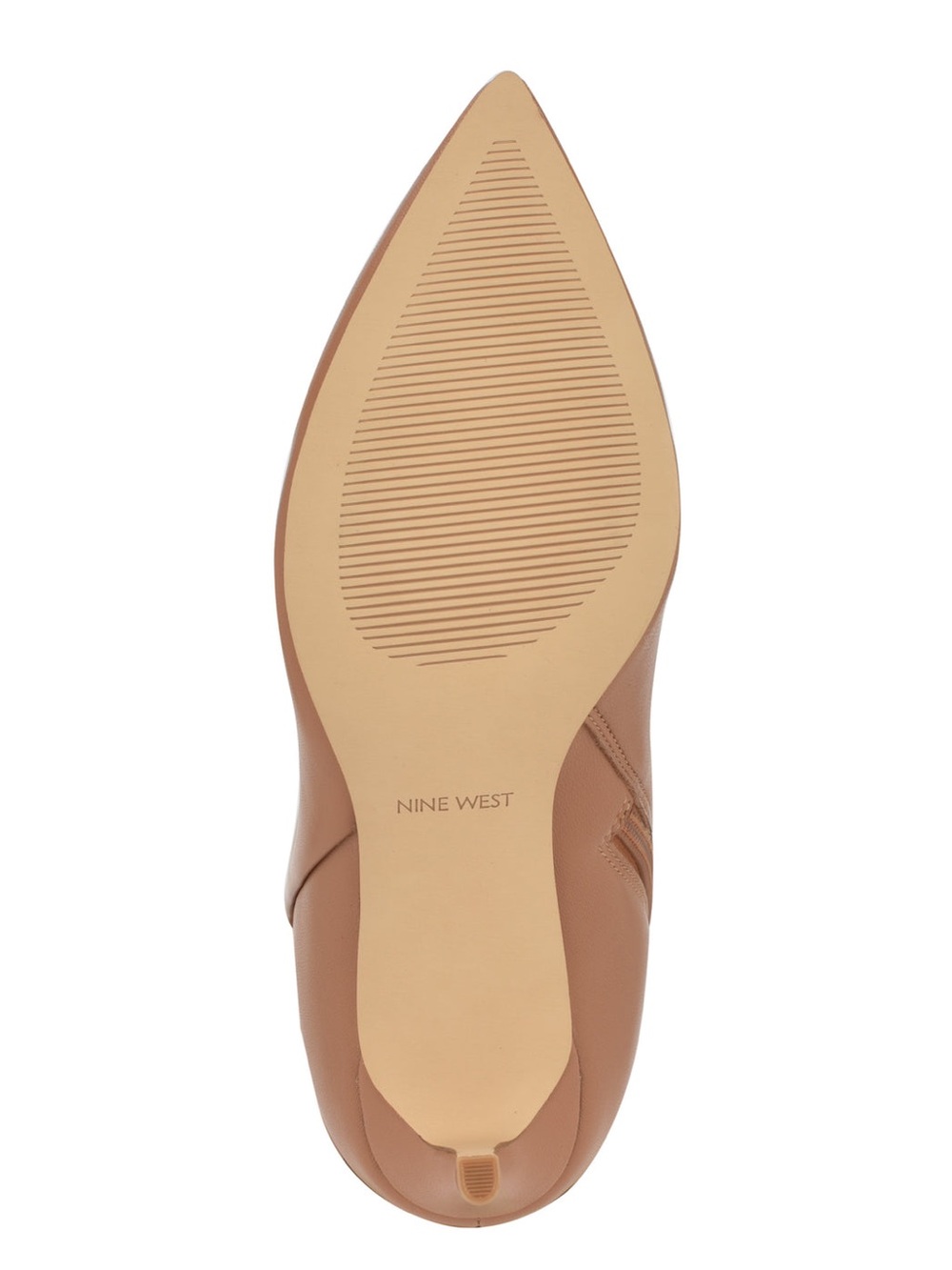 🖤🖤 Nine West Richy Heeled Boots - Light Natural Tone Leather Knee High Boot - Picture 5 of 5